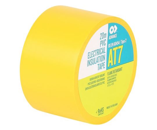 PVC絶縁テープ　黄幅：38mm長さ：20m