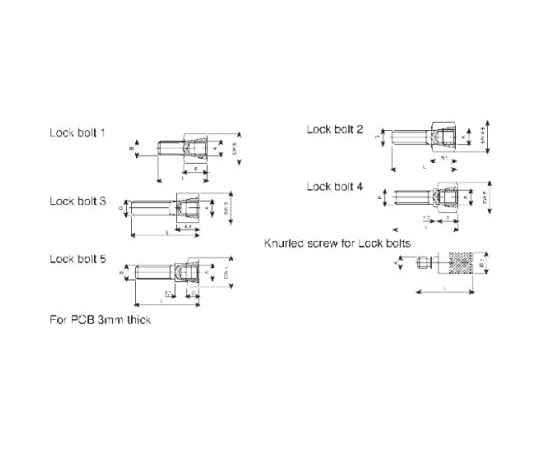 D-sub取り付け金具 メスねじロック TMC シリーズ f用途 D-subコネクタ 1袋（10個入）