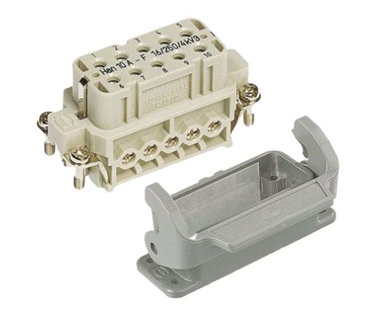 ヘビーデューティパワーコネクタキット　表面キット　メス　10　+　PE極　10A