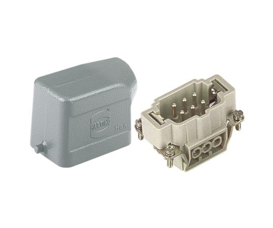 ヘビーデューティパワーコネクタキット　パネルソケットキット　オス　6極　16A　500　V