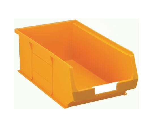 収納ボックス 高さ 130mm 幅 205mm 深さ 350mm PP 黄 1袋（5個入）