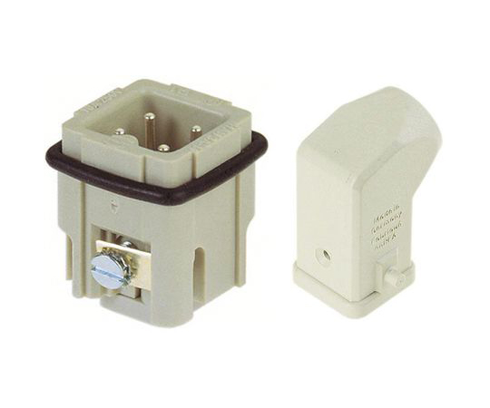 ヘビーデューティパワーコネクタ　クイックロックコネクタセット　オス　3極　10A