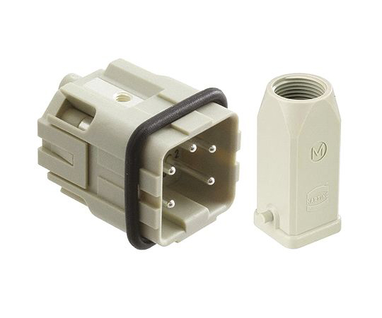 ヘビーデューティパワーコネクタ　クイックロックコネクタセット　オス　4極　10A