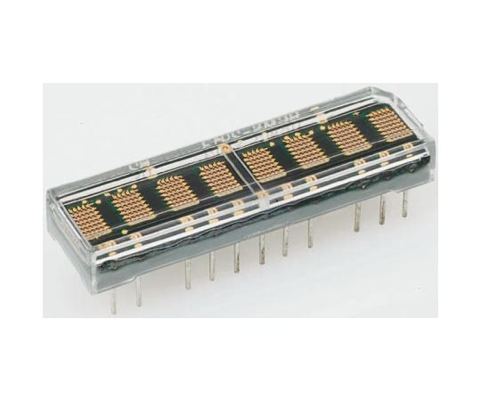 文字高　3.7mm　8桁　ドットマトリクス　LED　緑