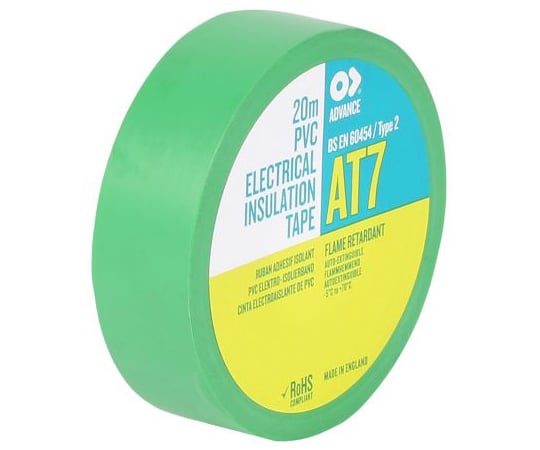 PVC絶縁テープ　緑幅：19mm長さ：20m
