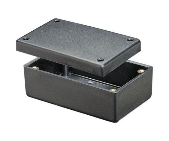 樹脂ボックス　ABS樹脂　131.5　x　66.3　x　55.1mm　黒