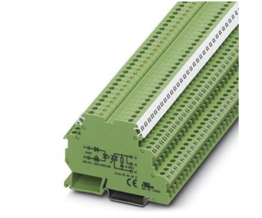 リレーインターフェイス　オプト出力　24　V　10.7　mA　DINレール