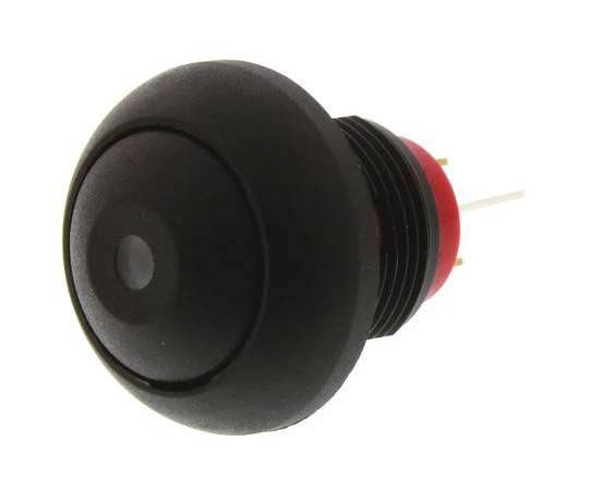 押しボタンスイッチ　400　mA　@　32　V　ac　モーメンタリ　パネルマウント　黄