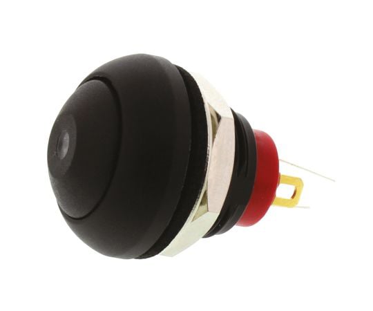 押しボタンスイッチ　400　mA　@　32　V　ac　モーメンタリ　パネルマウント　赤