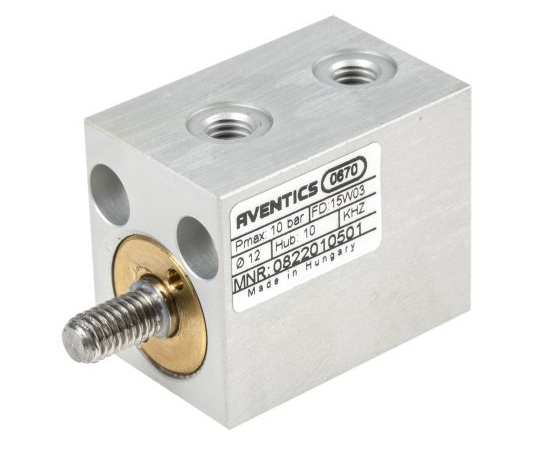 コンパクトエアシリンダ　KHZシリーズ　ボア：32mm　ストローク：10mm