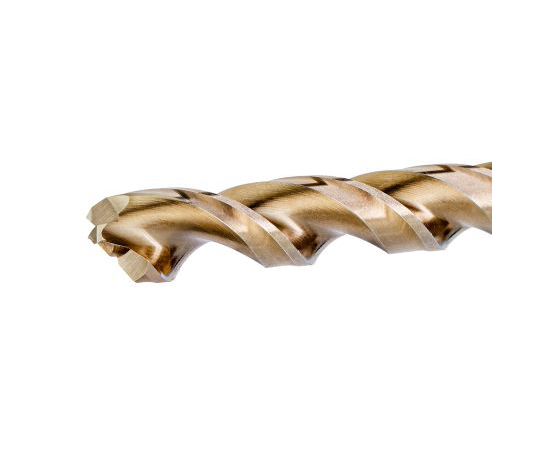 ツイストドリルビット　133　mm　HSCo　直径10mm　フラット　シャンクサイズ10mm