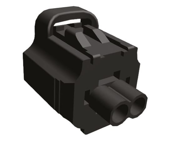 自動車用コネクタ ECONOSEAL J Mk IIシリーズ 2極 オス 黒 ケーブルマウント 1袋（100個入）