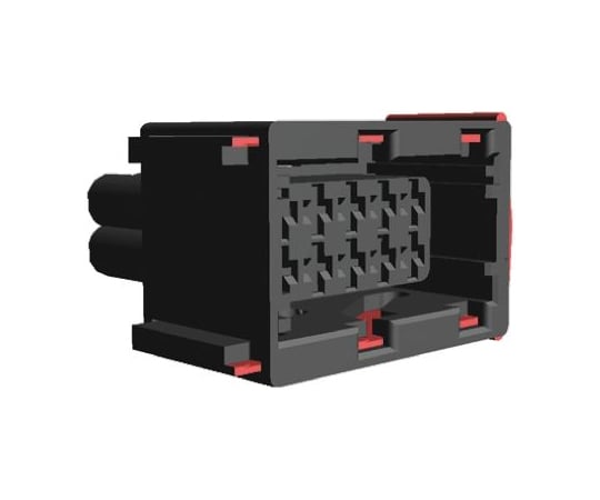 自動車用コネクタ　Junior　Power　Timerシリーズ　10極　メス　黒　ケーブルマウント