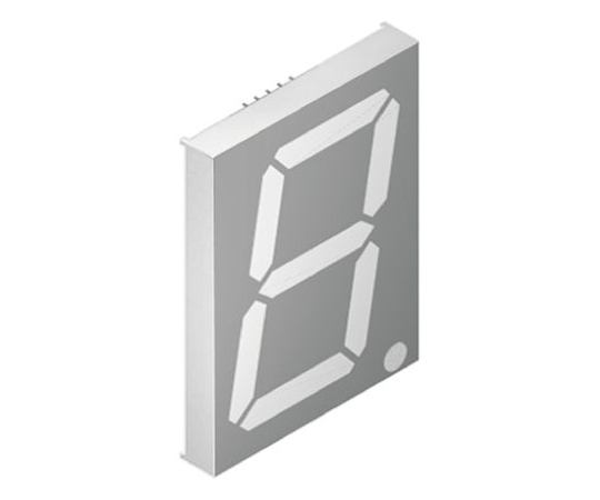 7セグメント　文字高　101mm　単桁　LED　数字表示器　緑