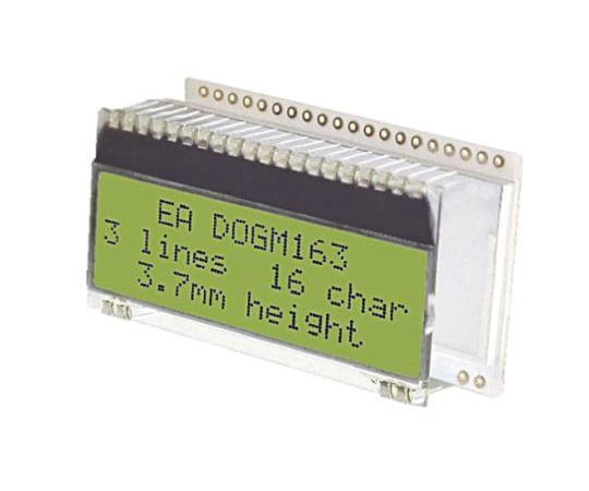 PoEスイッチHAT　Raspberry　Pi用　透過型　英数字　黒　3列16文字x16　char