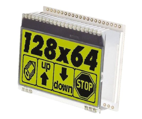 PoEｽｲｯﾁHAT Raspberry Pi用 反射型 ｸﾞﾗﾌｨｯｸ 黄緑 128 x 64pixelsx10 21 char 1箱(25個入) EA DOGM128L-6
