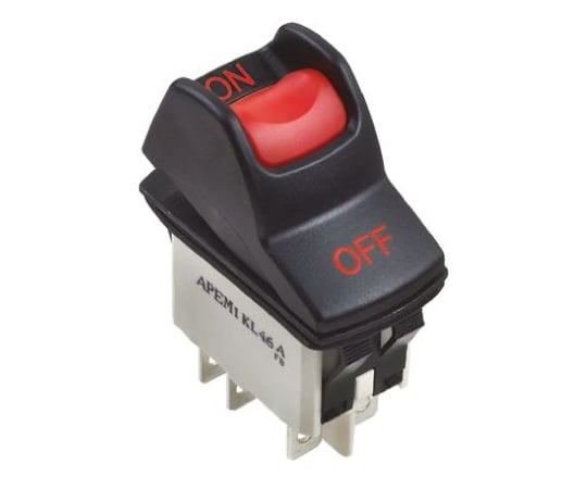 ロッカースイッチ　（アペム社）　黒/黄