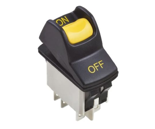 ロッカースイッチ　（アペム社）　黒/黄