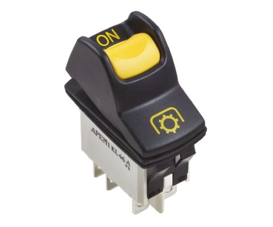 ロッカースイッチ　（アペム社）　黒/黄