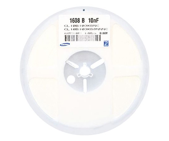 積層セラミックコンデンサ（MLCC）0.22μF 25V dc ±10％ 1セット（4000個入）