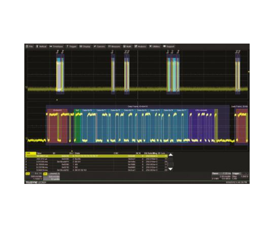 オシロスコープ用ソフトウェア　RS-232　/　UARTトリガ　/　デコードオプションソフトウェア