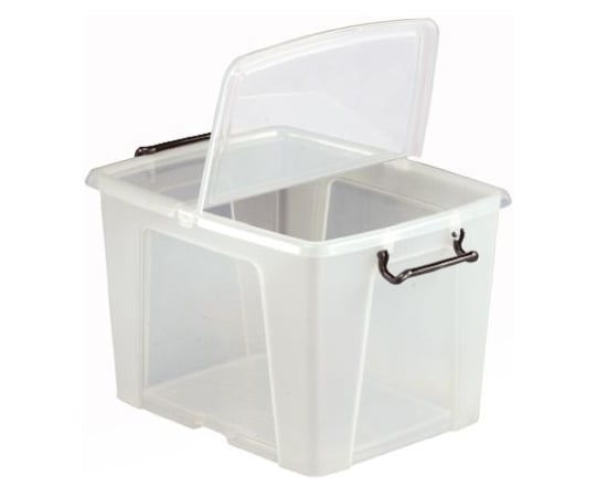 収納ボックス 40L 320mm x 395mm x 500mm ポリマー 透明 1袋（5個入）