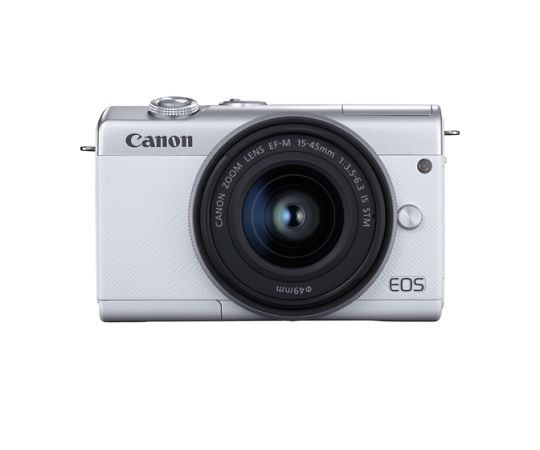 ［取扱停止］ミラーレス一眼　EOS　M200　EF-M15-45　IS　STM　レンズキット　ホワイト　3700C008