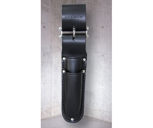 電工ナイフ・カッターホルダー　2段　チェーン式　ブラック