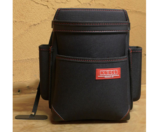 腰袋　2段　超軽量600D　生地ブラック