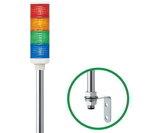 積層式LED表示灯　赤黄緑青