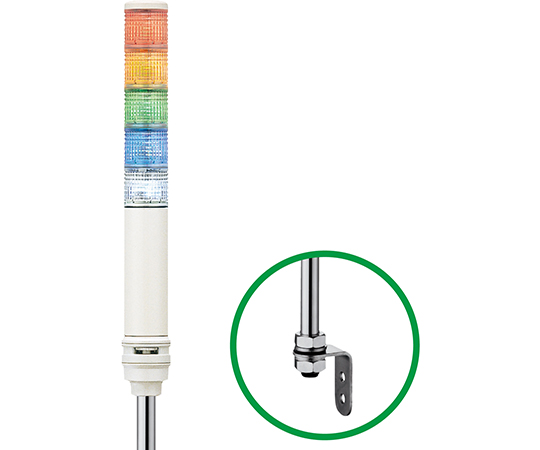 積層式LED表示灯　赤黄緑青白