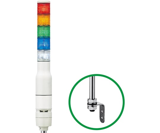積層式LED表示灯　赤黄緑青白