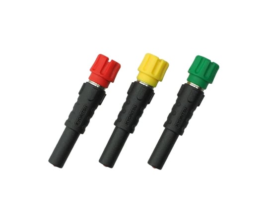 測定端子アダプタ　3個（赤黄緑）セット