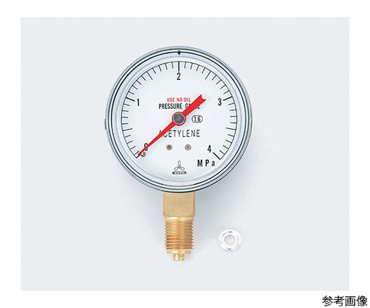アセチレン調整器用ゲージ