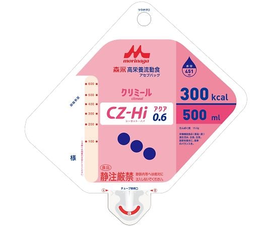 高栄養流動食 CZ-Hi0.6アセプバッグ（500）1箱（16袋入） 643338