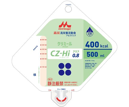 高栄養流動食 CZ-Hi0.8アセプバッグ（500）1箱（16袋入） 643339