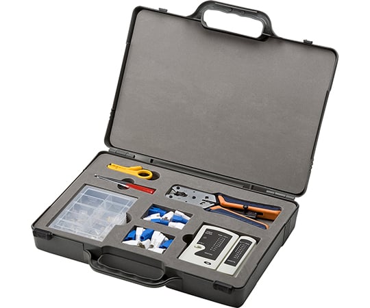 LANケーブル自作工具キット　カテゴリ6　カテゴリ5e用