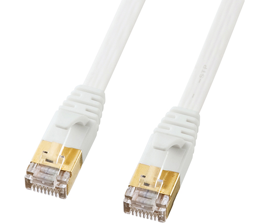 CAT7ウルトラフラットLANケーブル　2m　ホワイト