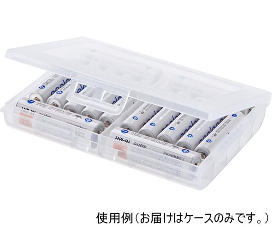 電池ケース　単3形　単4形対応　クリア