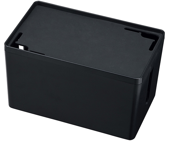 64-0890-78 ケーブル＆タップ収納ボックス CB-BOXP1BKN2 【AXEL