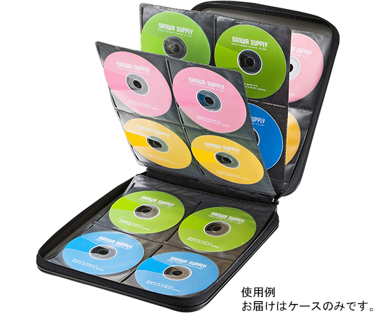 DVD CDセミハードケース 160枚収納 ブラック FCD-WL160BK