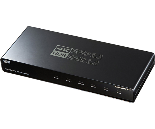 4K/60Hz HDR対応 HDMI分配器 4分配 VGA-HDRSP4