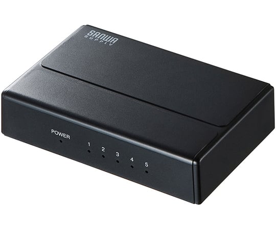 ギガビット対応　スイッチングハブ　5ポート　マグネット付き