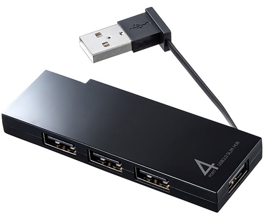 USB2.0ハブ　4ポート　ブラック
