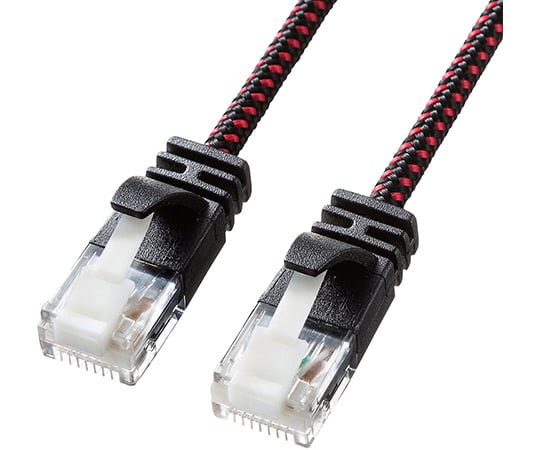 つめ折れ防止カテゴリ6A細径メッシュLANケーブル