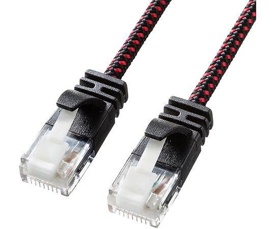 つめ折れ防止カテゴリ6A細径メッシュLANケーブル