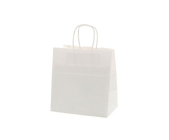 手提げ紙袋　25チャームバッグ　26-18　白無地　50枚