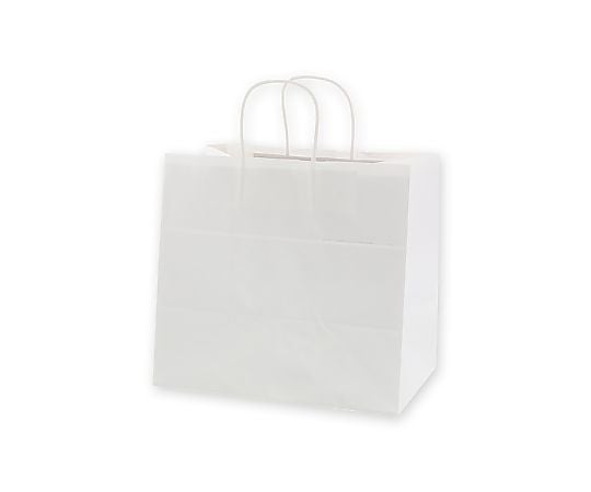 手提げ紙袋　25チャームバッグ　32-4　白無地　50枚