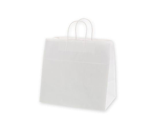 手提げ紙袋　25チャームバッグ　34-1　白無地　50枚