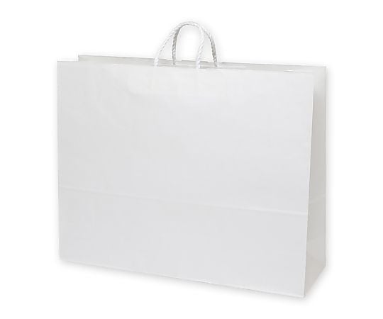 手提げ紙袋　25チャームバッグ　60-2　白無地　50枚